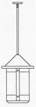 Arroyo Craftsman BSH-14TLCR-P - 14" berkeley tall-long body stem hung pendant