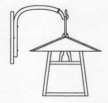 Arroyo Craftsman CB-15ECR-RC - 15" carmel wall mount without overlay (empty)