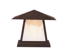 Arroyo Craftsman CC-12HCS-RB - 12" carmel column mount with hillcrest overlay