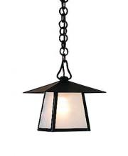 Arroyo Craftsman CH-8DF-AC - 8" carmel pendant with dart overlay