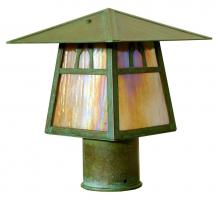 Arroyo Craftsman CP-8TCR-VP - 8" carmel post mount with t-bar overlay