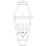 Arroyo Craftsman CRP-10CLR-RC - 10" croydon post mount