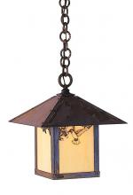 Arroyo Craftsman EH-12SFAM-P - 12" evergreen pendant with sycamore filigree