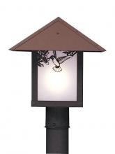 Arroyo Craftsman EP-12SFAM-RC - 12" evergreen post mount with sycamore filigree