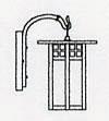 Arroyo Craftsman GB-6LCS-RB - 6" glasgow long body wall mount