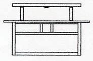 Arroyo Craftsman HCM-15EAM-AB - 15" huntington ceiling mount without overlay (empty)