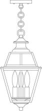 Arroyo Craftsman INH-8GRCLR-MB - 8" inverness pendant with glass roof