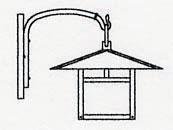 Arroyo Craftsman MB-12ECS-P - 12" monterey wall mount without overlay (empty)