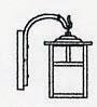 Arroyo Craftsman MB-5ECR-BZ - 5" mission wall mount without overlay (empty)