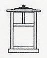 Arroyo Craftsman MC-7TCS-P - 7" mission column mount with t-bar overlay