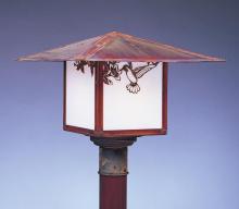 Arroyo Craftsman MP-17SFF-AB - 17" monterey post mount with sycamore filigree
