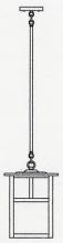 Arroyo Craftsman MSH-10EF-AC - 10" mission stem hung pendant without overlay (empty)