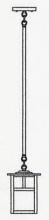 Arroyo Craftsman MSH-6TCR-BZ - 6" mission stem hung pendant with t-bar overlay
