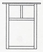 Arroyo Craftsman MW-15ECR-AC - 15" mission flush wall mount without overlay (empty)