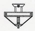 Arroyo Craftsman PIH-12CR-AC - 12" prairie inverted ceiling mount