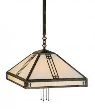 Arroyo Craftsman PSH-18AM-S - 18" prairie stem hung pendant