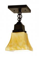 Arroyo Craftsman RCM-1-AC - ruskin one light ceiling mount