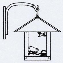 Arroyo Craftsman TRB-16GSCR-AC - 16" Timber Ridge Wall Bracket With Goose Filigree