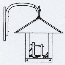 Arroyo Craftsman TRB-16HSGW-RC - 16" Timber Ridge Wall Bracket With Horse Filigree