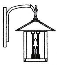 Arroyo Craftsman TRB-9ARCS-AC - 9" timber ridge wall bracket with arrow filigree