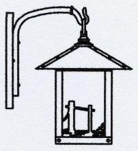 Arroyo Craftsman TRB-9HSAM-VP - 9" Timber Ridge Wall Bracket With Horse Filigree