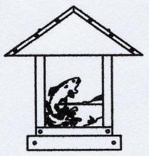 Arroyo Craftsman TRC-12TRCR-RC - 12" timber ridge column mount with trout filigree