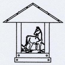 Arroyo Craftsman TRC-16HSRM-RC - 16" Timber Ridge Column Mount With Horse Filigree