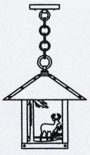 Arroyo Craftsman TRH-12DRCR-S - 12" timber ridge pendant with deer filigree