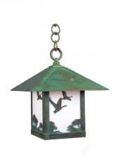 Arroyo Craftsman TRH-12GSRM-AB - 12" Timber Ridge Pendant With Goose Filigree