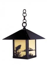Arroyo Craftsman TRH-12TRCR-S - 12" timber ridge pendant with trout filigree