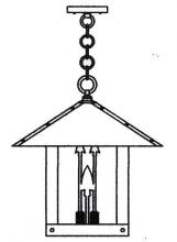 Arroyo Craftsman TRH-16ARCS-AB - 16" timber ridge pendant with arrow filigree