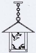 Arroyo Craftsman TRH-16GSCS-MB - 16" Timber Ridge Pendant With Goose Filigree