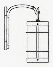 Arroyo Craftsman VB-11NRCR-VP - 11" valencia wall mount - no roof