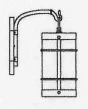 Arroyo Craftsman VB-7NRCR-AC - 7" valencia wall mount - no roof