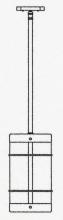 Arroyo Craftsman VSH-11NRCR-AC - 11" valencia stem mount pendant - no roof