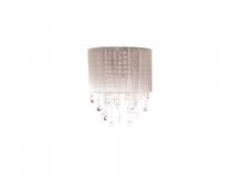 Avenue Lighting HF1511-SLV - Beverly Drive Silver Silk String And Crystal Wal Sconce