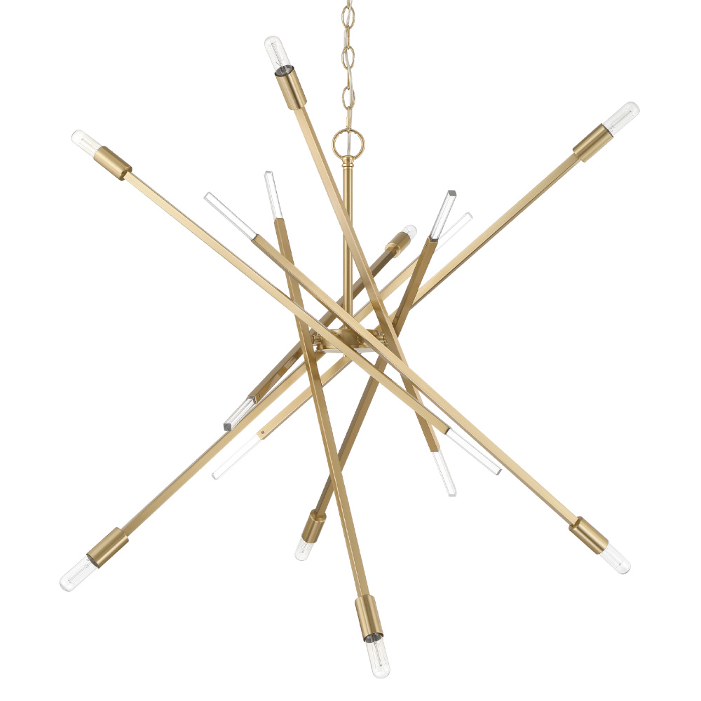 Hunter Vicontessa Alturas Gold 8 Light Large Chandelier Ceiling Light Fixture