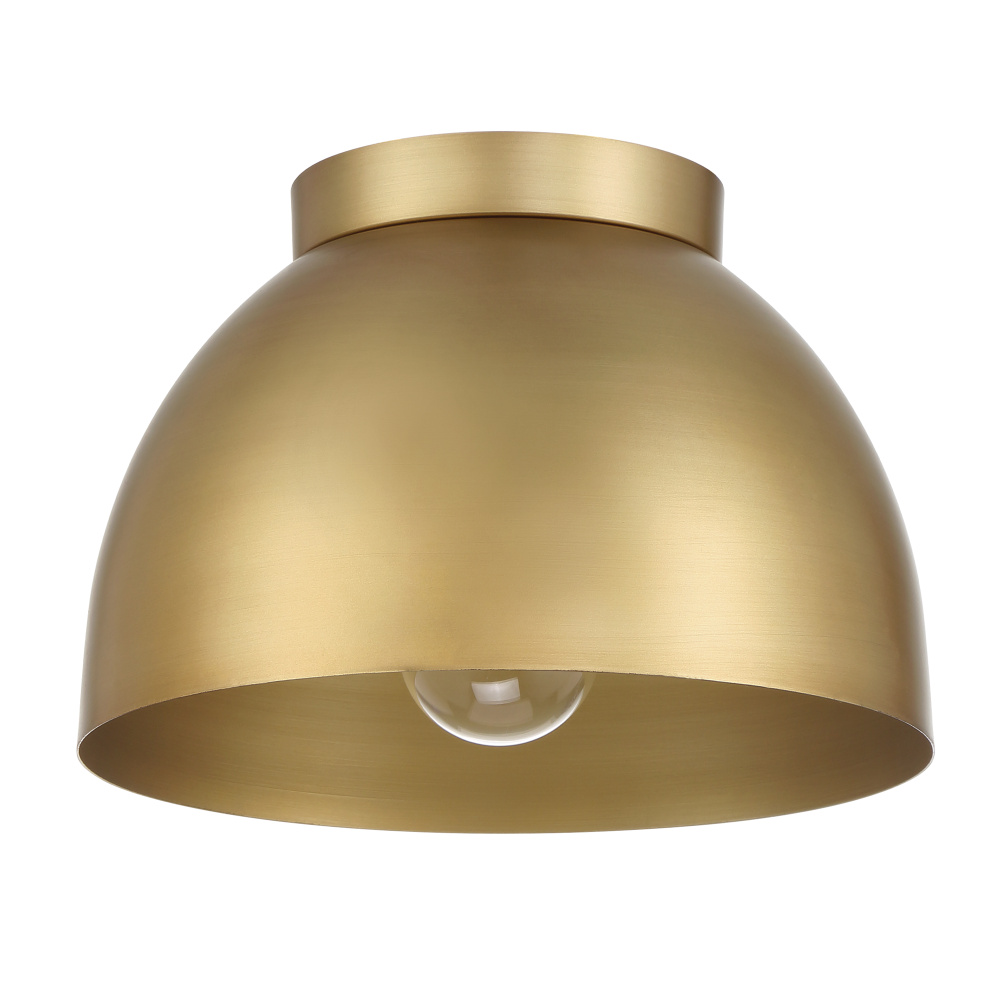 Hunter Erling Luxe Gold 1 Light Medium Flush Mount Ceiling Light Fixture