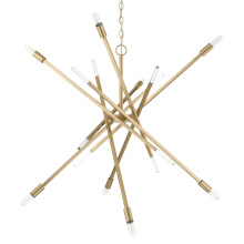 Hunter 48180 - Hunter Vicontessa Alturas Gold 8 Light Large Chandelier Ceiling Light Fixture