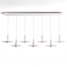 Koncept Inc CMP-L7-S-06-MWT+MPTB9 - Combi Pendant 6" Linear 7 Combo Matte White with Matte White Canopy