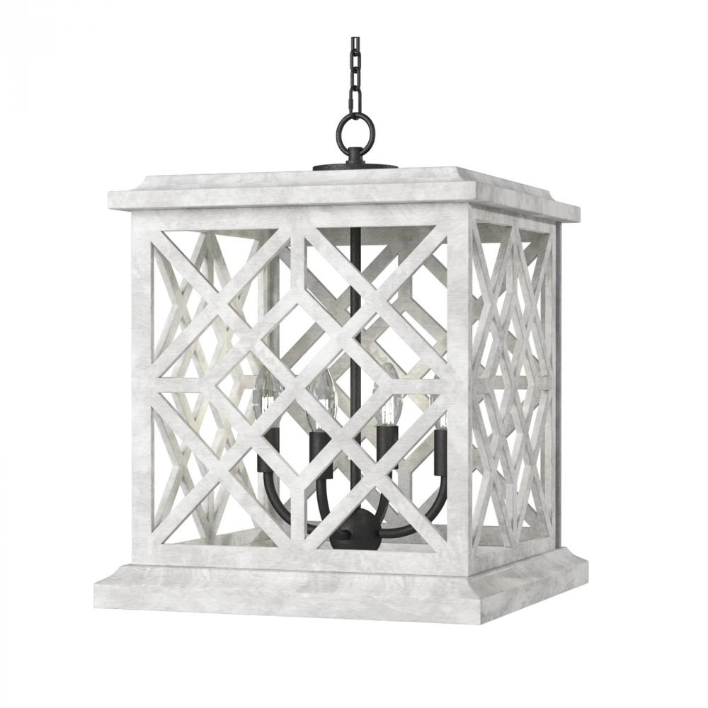 Regina Andrew Chatham Wood Lantern (White)