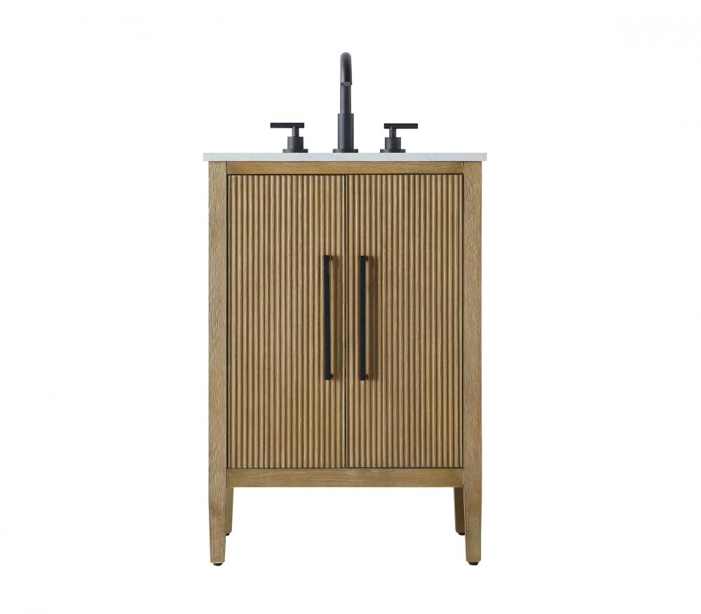 Vanity Cabinet 2Dr 24x21.5x35 Linen Oak