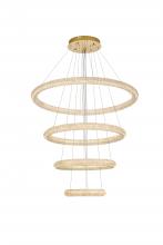 Elegant 3800G41SG - Bowen Hang D41.7"H24.5"LED 160W L4 Satin Gold