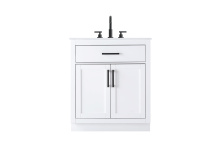 Elegant VF29730WH - Alden 30 inch Single Bathroom Vanity in White