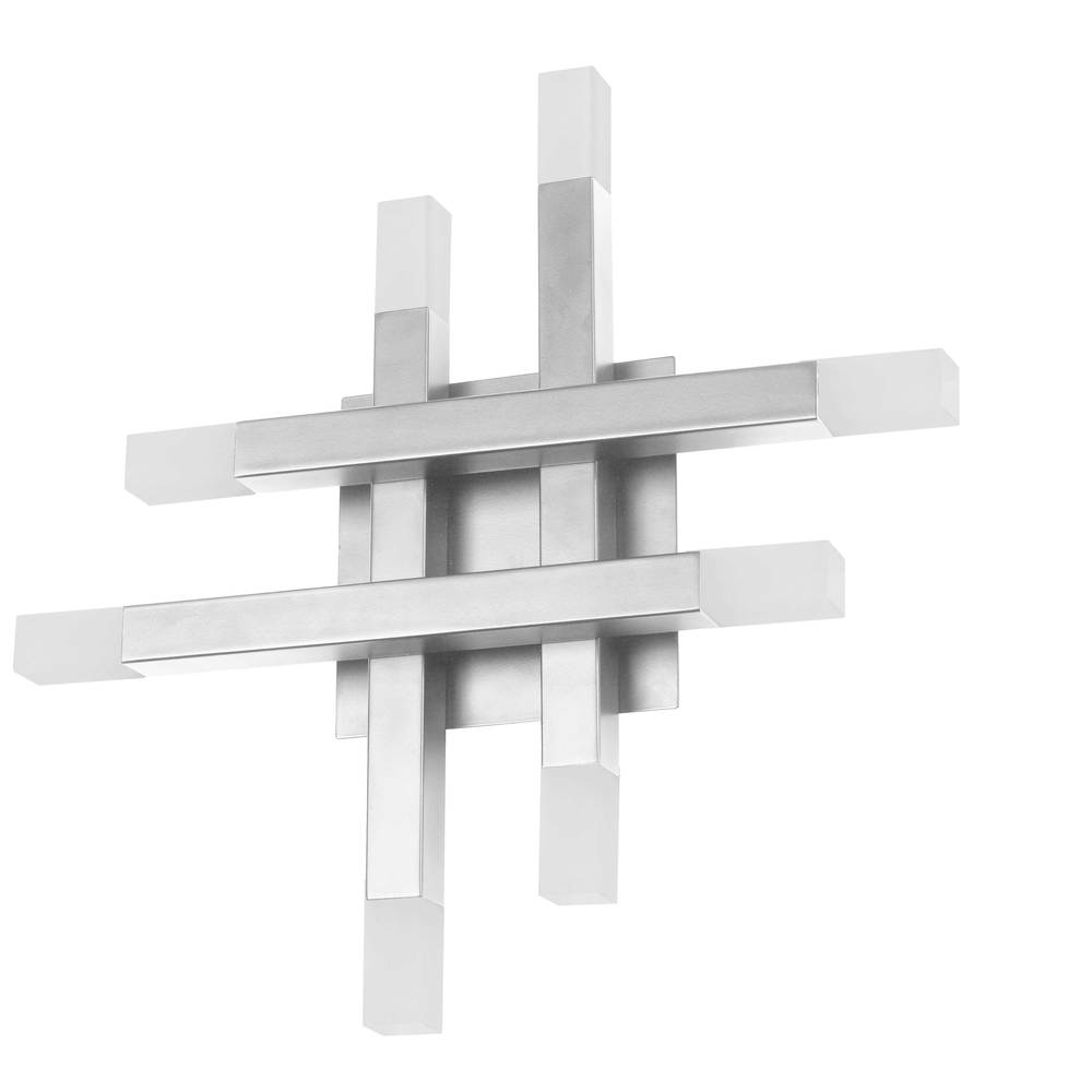 24W Wall Sconce Polished Chrome with Frosted Acrylic Diffuser