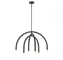 Savoy House Meridian M100115MBK - 6-Light Chandelier in Matte Black