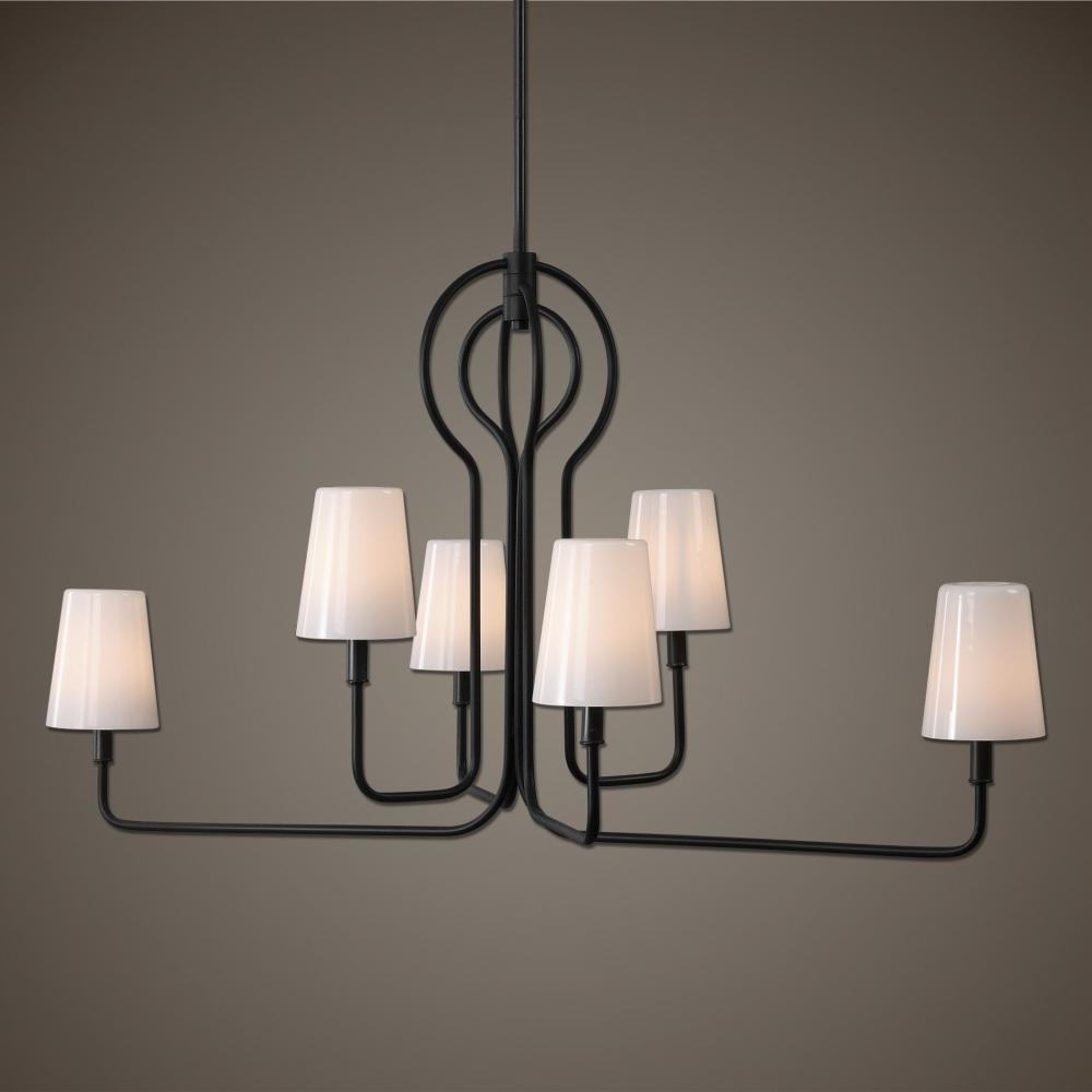 Articulo 6 Light Black Iron Chandelier